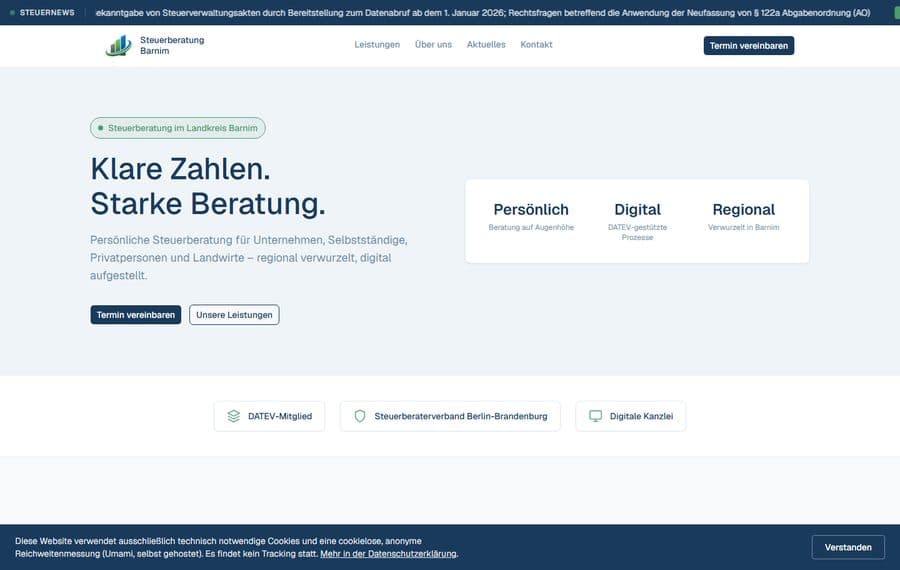 Vorschau Steuerberatung Barnim